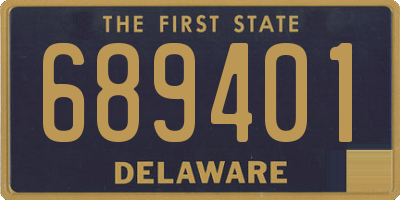 DE license plate 689401