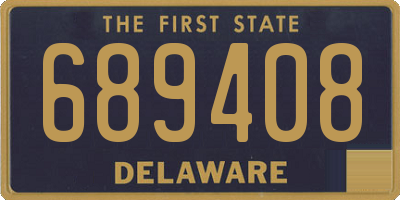 DE license plate 689408