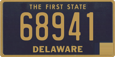 DE license plate 68941