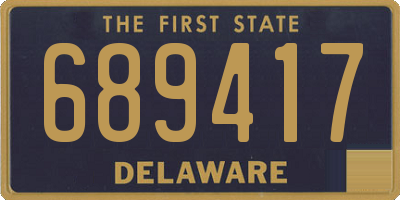 DE license plate 689417