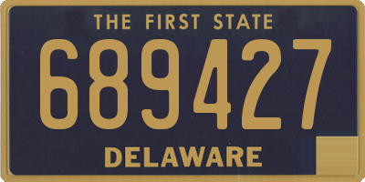 DE license plate 689427