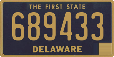 DE license plate 689433