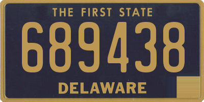 DE license plate 689438