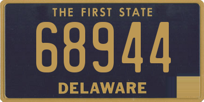 DE license plate 68944