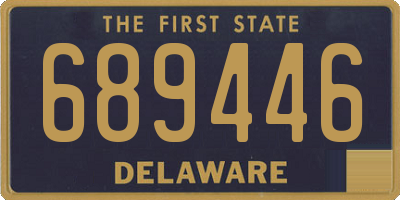 DE license plate 689446