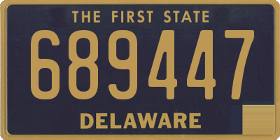DE license plate 689447