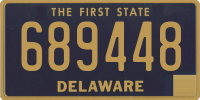 DE license plate 689448