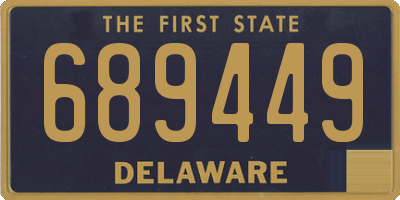 DE license plate 689449