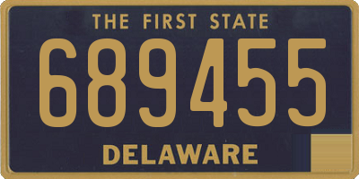 DE license plate 689455