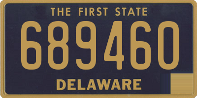 DE license plate 689460