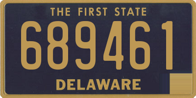 DE license plate 689461
