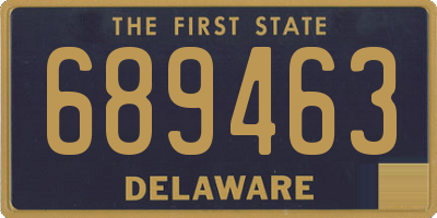 DE license plate 689463