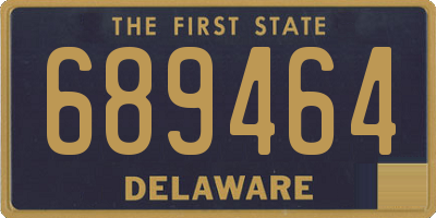 DE license plate 689464
