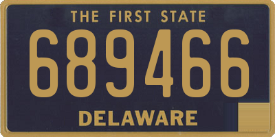 DE license plate 689466