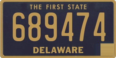 DE license plate 689474