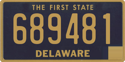 DE license plate 689481