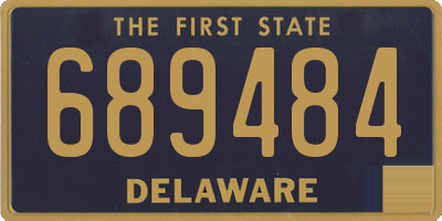 DE license plate 689484