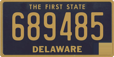 DE license plate 689485
