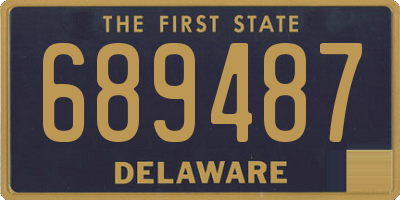 DE license plate 689487
