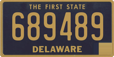 DE license plate 689489