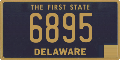DE license plate 6895