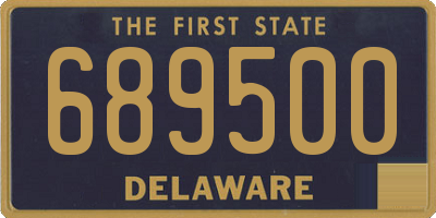 DE license plate 689500