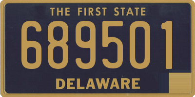 DE license plate 689501