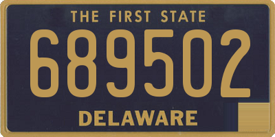 DE license plate 689502