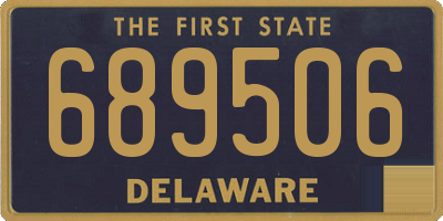 DE license plate 689506