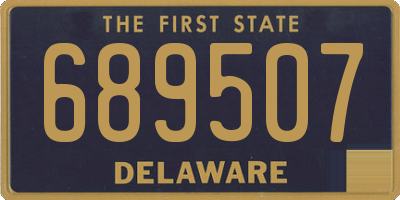 DE license plate 689507