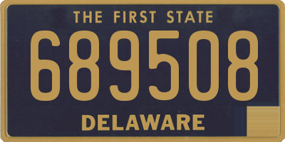 DE license plate 689508