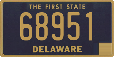 DE license plate 68951
