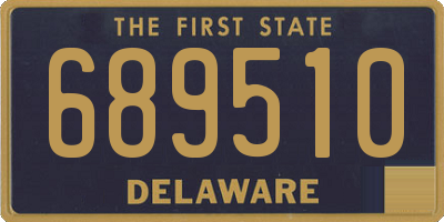 DE license plate 689510
