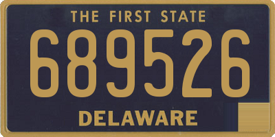 DE license plate 689526
