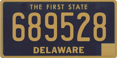 DE license plate 689528