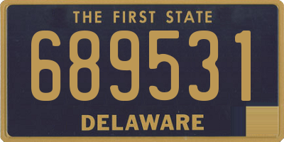 DE license plate 689531