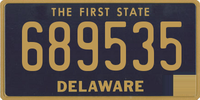 DE license plate 689535