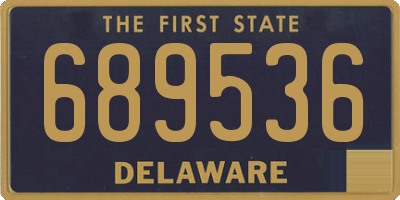 DE license plate 689536