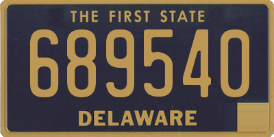 DE license plate 689540