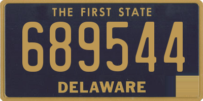 DE license plate 689544