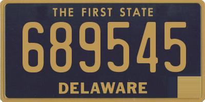 DE license plate 689545