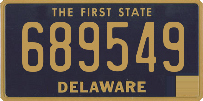 DE license plate 689549