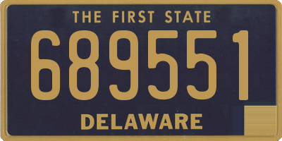 DE license plate 689551