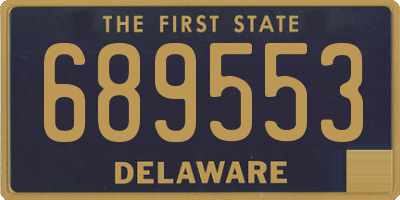 DE license plate 689553