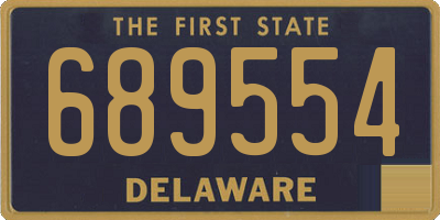 DE license plate 689554