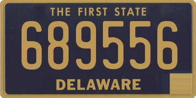 DE license plate 689556