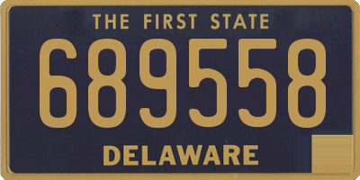 DE license plate 689558