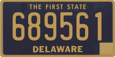 DE license plate 689561