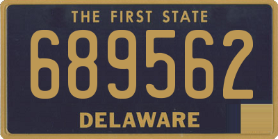 DE license plate 689562