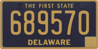 DE license plate 689570